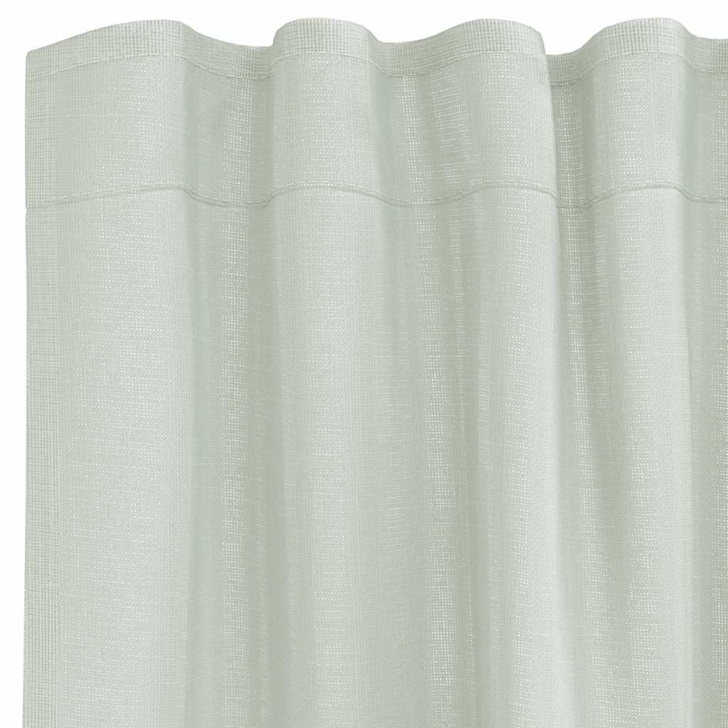 vidaXL Voile Curtains with Rod Pockets 2 pcs Light Grey