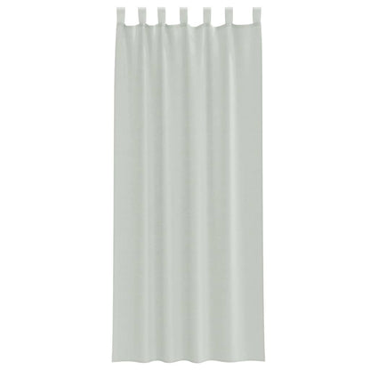 vidaXL Voile Curtains with Rod Pockets 2 pcs Light Grey