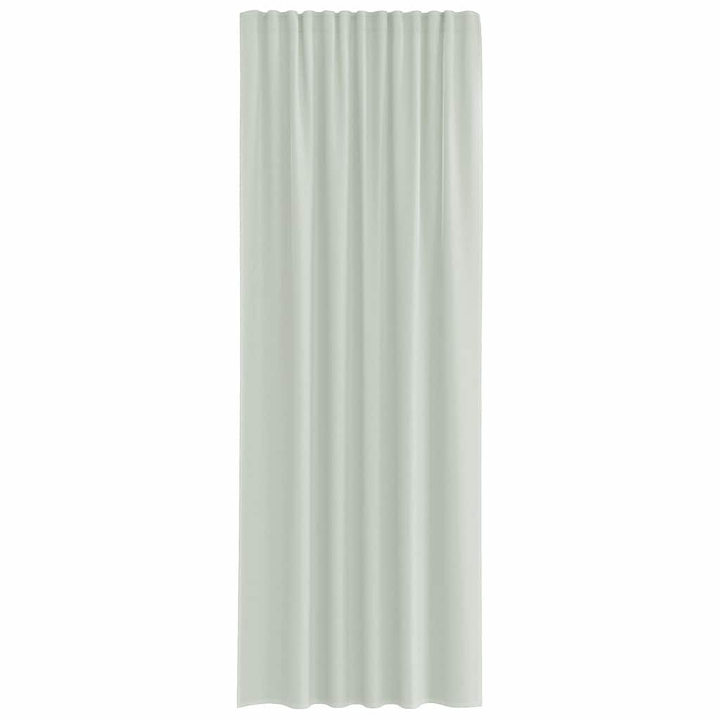 vidaXL Voile Curtains with Rod Pockets 2 pcs Light Grey
