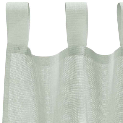 vidaXL Voile Curtains with Rod Pockets 2 pcs Light Grey