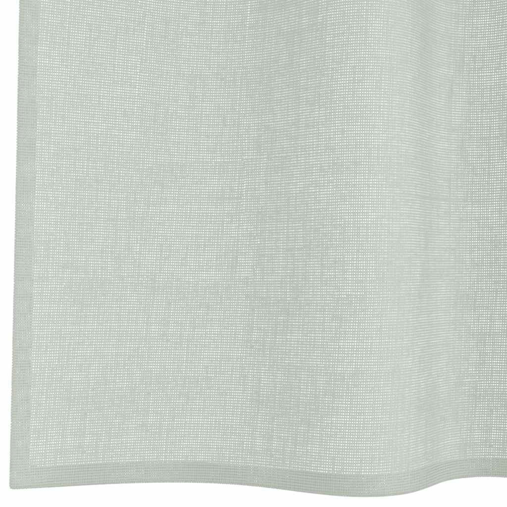 vidaXL Voile Curtains with Rod Pockets 2 pcs Light Grey