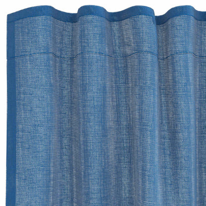 vidaXL Voile Curtains with Rod Pockets 2 pcs Royal Blue