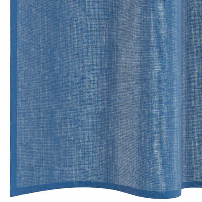 vidaXL Voile Curtains with Rod Pockets 2 pcs Royal Blue
