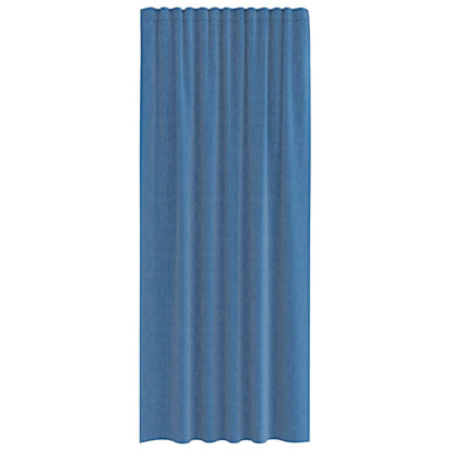 vidaXL Voile Curtains with Rod Pockets 2 pcs Royal Blue