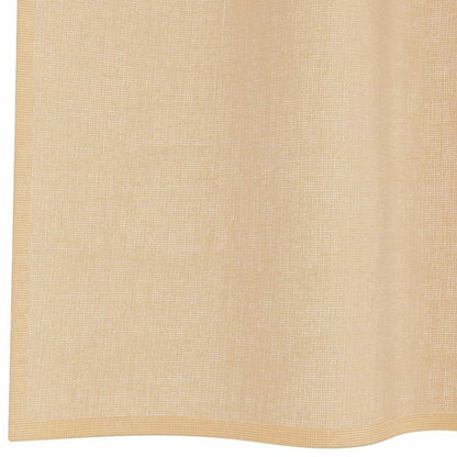 vidaXL Voile Curtains with Rod Pockets 2 pcs Sand