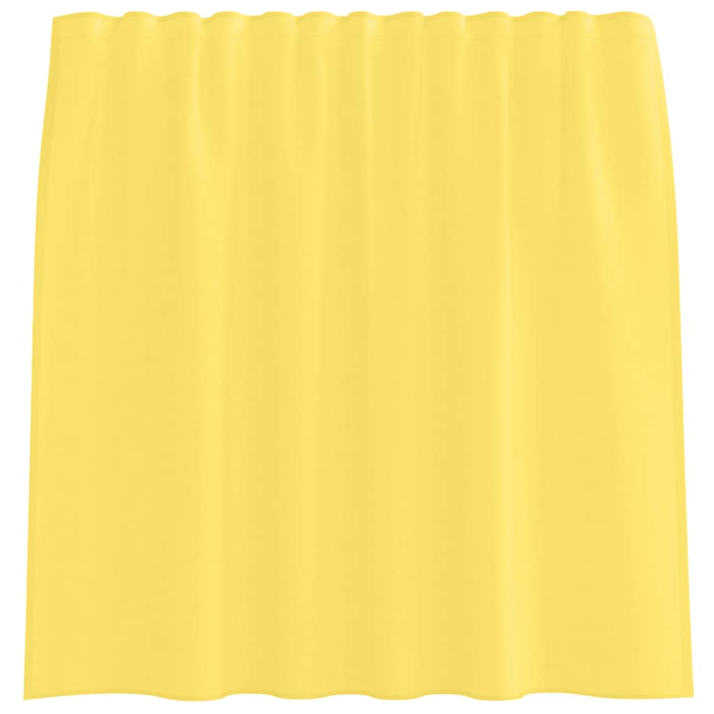 vidaXL Voile Curtains with Rod Pockets 2 pcs Yellow