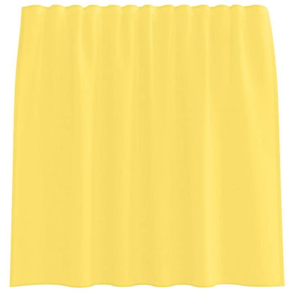 vidaXL Voile Curtains with Rod Pockets 2 pcs Yellow
