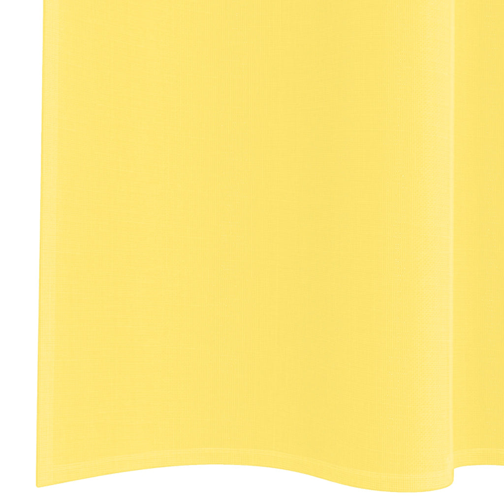 vidaXL Voile Curtains with Rod Pockets 2 pcs Yellow