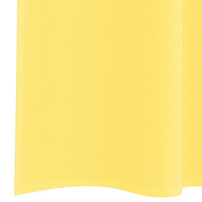 vidaXL Voile Curtains with Rod Pockets 2 pcs Yellow