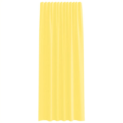 vidaXL Voile Curtains with Rod Pockets 2 pcs Yellow