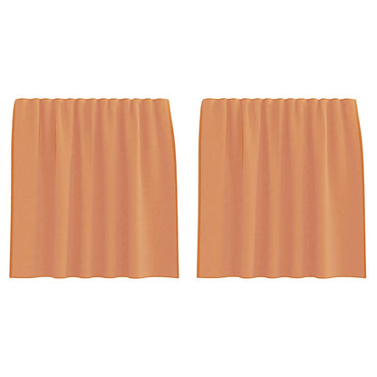 vidaXL Voile Curtains with Rod Pockets 2 pcs Terracotta
