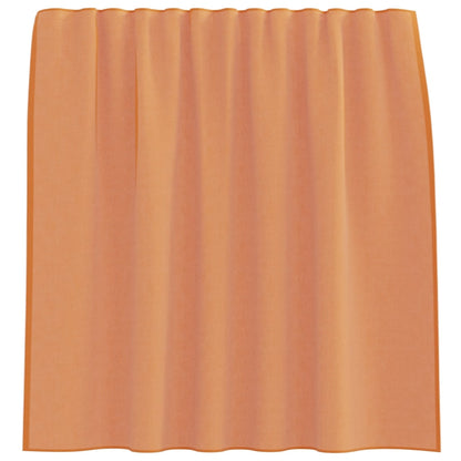 vidaXL Voile Curtains with Rod Pockets 2 pcs Terracotta