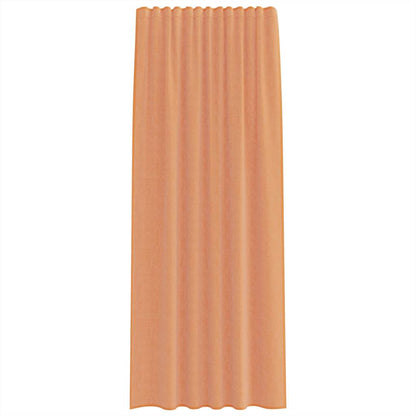 vidaXL Voile Curtains with Rod Pockets 2 pcs Terracotta