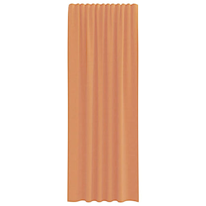 vidaXL Voile Curtains with Rod Pockets 2 pcs Terracotta