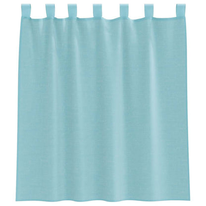 vidaXL Voile Curtains with Rod Pockets 2 pcs Turquoise