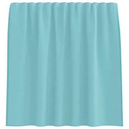 vidaXL Voile Curtains with Rod Pockets 2 pcs Turquoise