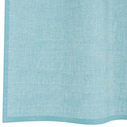 vidaXL Voile Curtains with Rod Pockets 2 pcs Turquoise