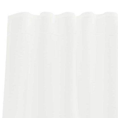 vidaXL Voile Curtains with Rod Pockets 2 pcs White