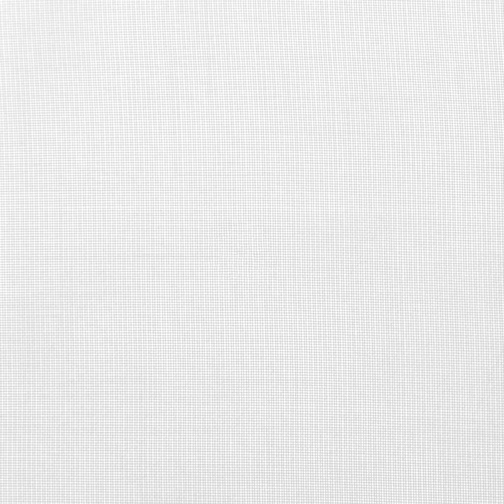 vidaXL Voile Curtains with Rod Pockets 2 pcs White