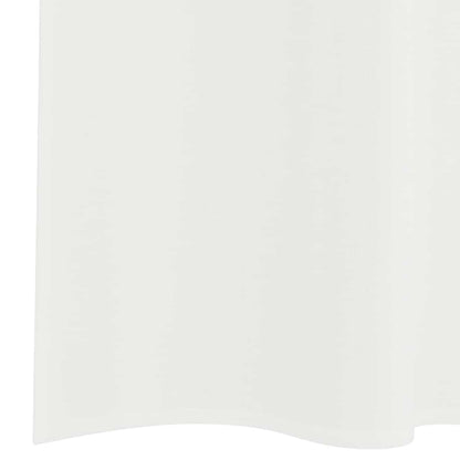 vidaXL Voile Curtains with Rod Pockets 2 pcs White