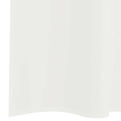 vidaXL Voile Curtains with Rod Pockets 2 pcs White