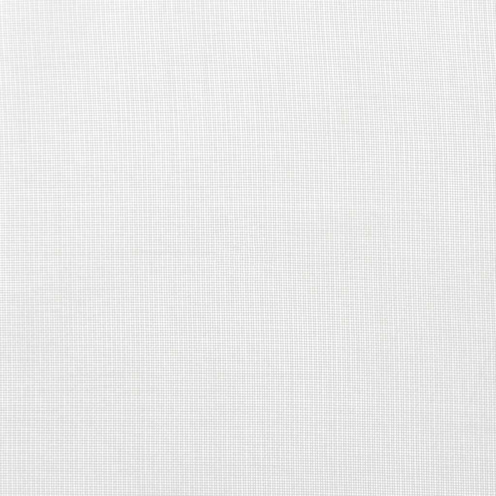 vidaXL Voile Curtains with Rod Pockets 2 pcs White