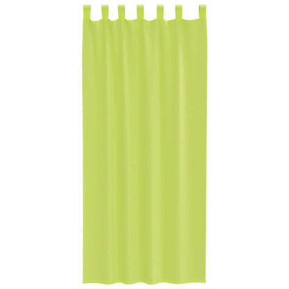 vidaXL Voile Curtains with Tab Top 2 pcs Apple Green