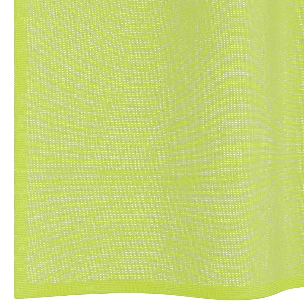 vidaXL Voile Curtains with Tab Top 2 pcs Apple Green