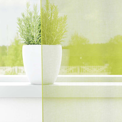 vidaXL Voile Curtains with Tab Top 2 pcs Apple Green