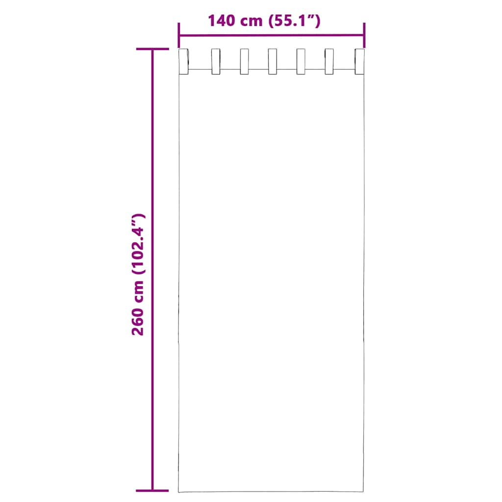 vidaXL Voile Curtains with Tab Top 2 pcs Apple Green