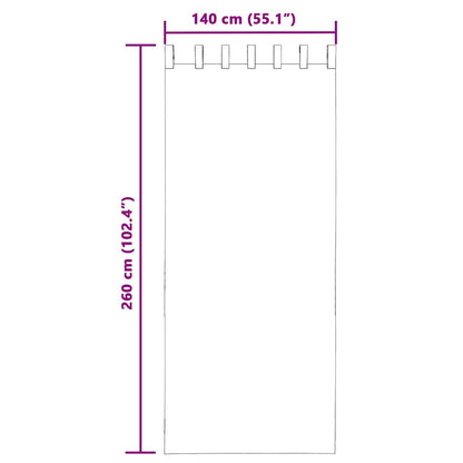 vidaXL Voile Curtains with Tab Top 2 pcs Apple Green