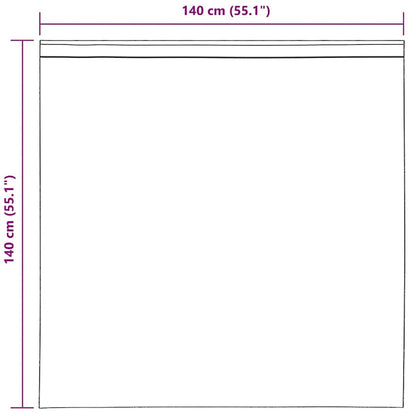 vidaXL Voile Curtains with Tab Top 2 pcs Black