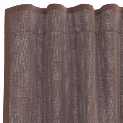 vidaXL Voile Curtains with Tab Top 2 pcs Brown