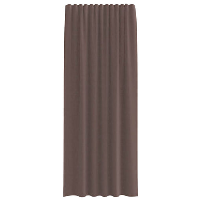 vidaXL Voile Curtains with Tab Top 2 pcs Brown