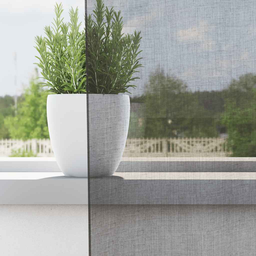 vidaXL Voile Curtains with Loops 2 pcs Dark Grey 140x260 cm