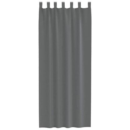 vidaXL Voile Curtains with Loops 2 pcs Dark Grey 140x260 cm