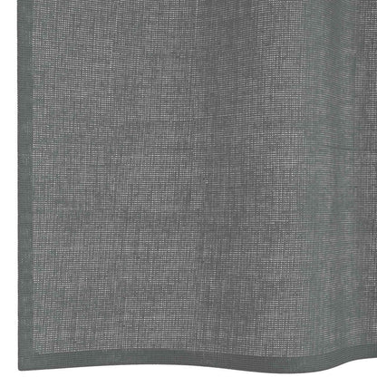 vidaXL Voile Curtains with Loops 2 pcs Dark Grey 140x260 cm