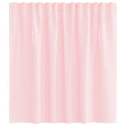 vidaXL Voile Curtains with Loops 2 pcs Light Pink 140x140 cm