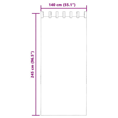 vidaXL Voile Curtains with Loops 2 pcs Light Pink 140x245 cm