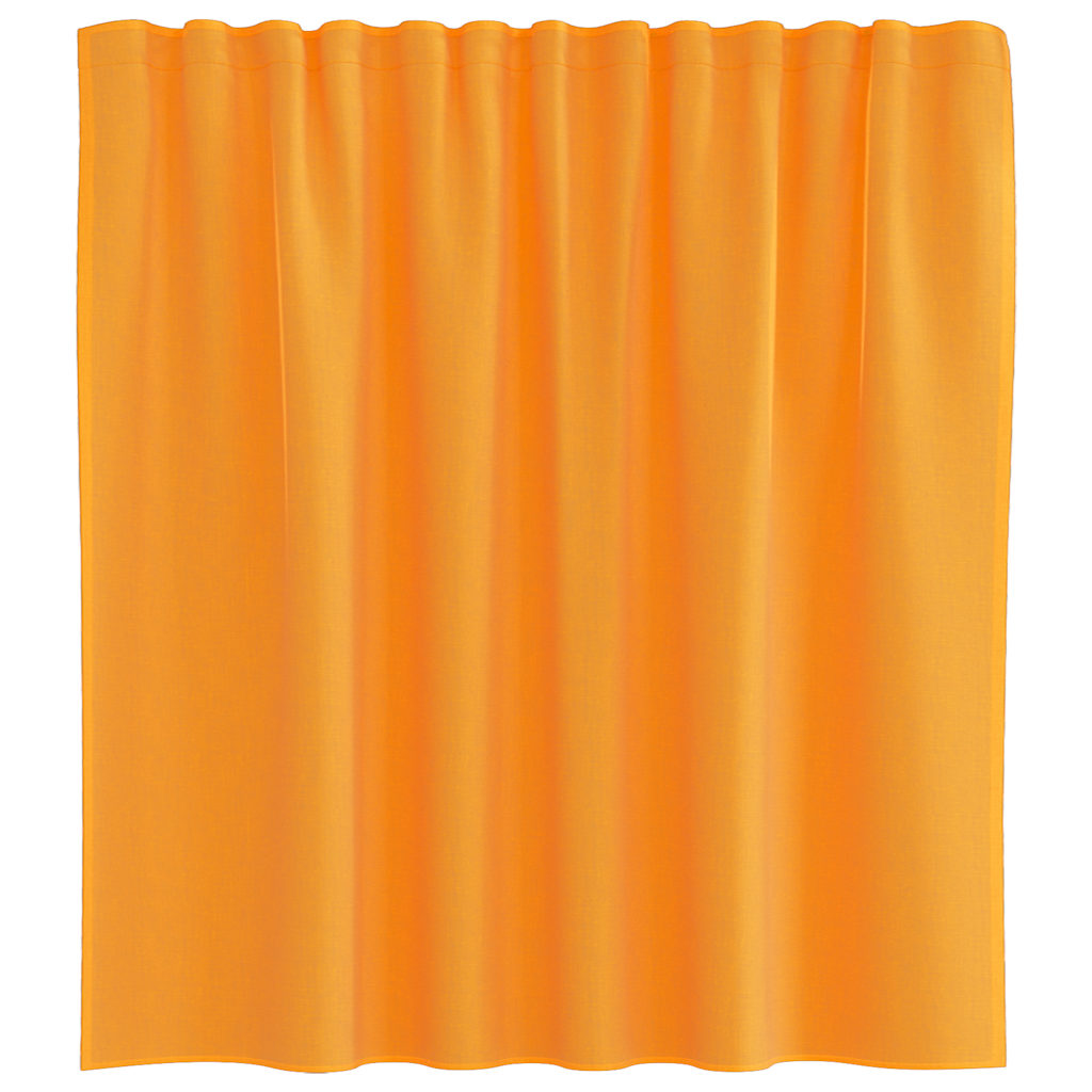 vidaXL Voile Curtains with Loops 2 pcs Orange 140x140 cm