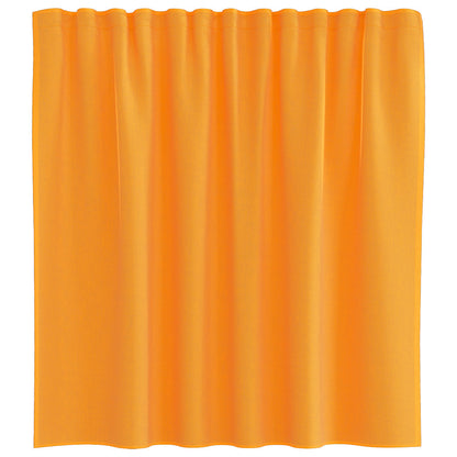vidaXL Voile Curtains with Loops 2 pcs Orange 140x140 cm