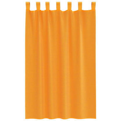 vidaXL Voile Curtains with Loops 2 pcs Orange 140x175 cm