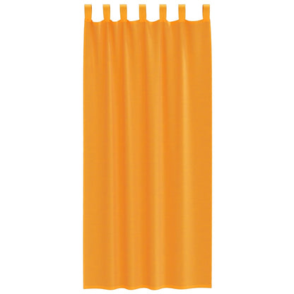 vidaXL Voile Curtains with Loops 2 pcs Orange 140x225 cm