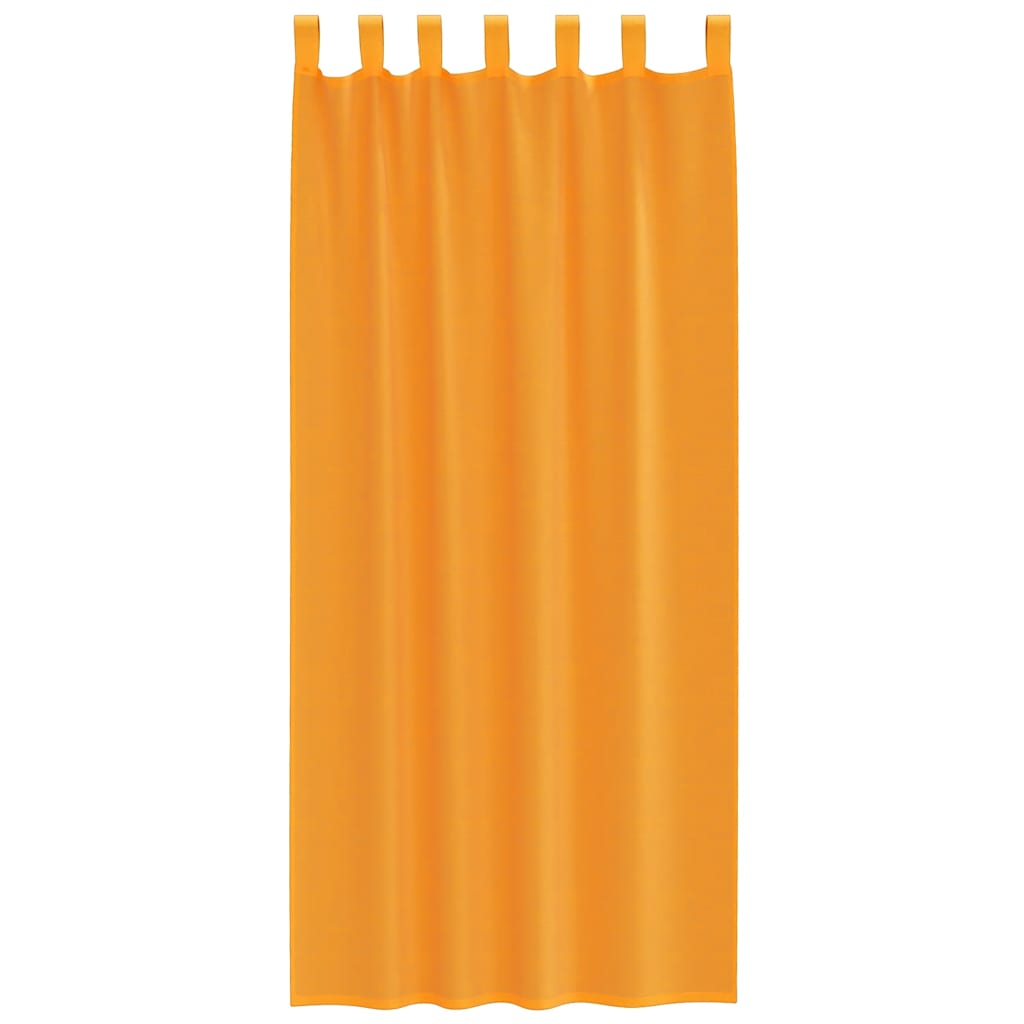 vidaXL Voile Curtains with Loops 2 pcs Orange 140x245 cm