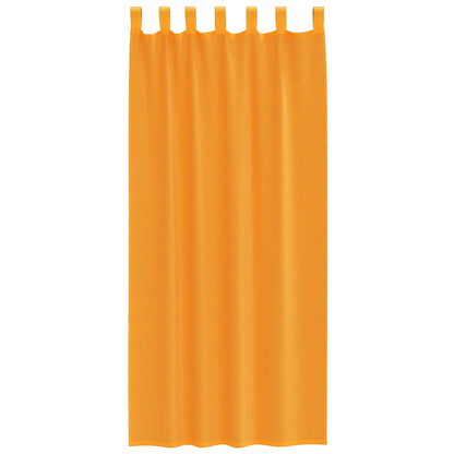 vidaXL Voile Curtains with Loops 2 pcs Orange 140x245 cm