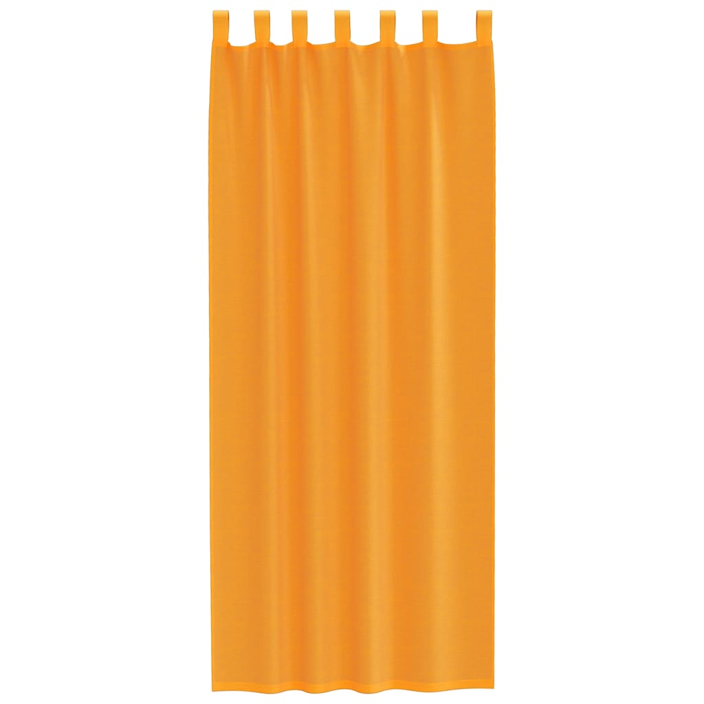 vidaXL Voile Curtains with Loops 2 pcs Orange 140x260 cm