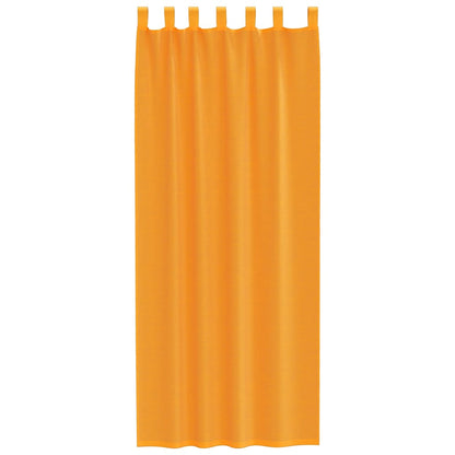vidaXL Voile Curtains with Loops 2 pcs Orange 140x260 cm