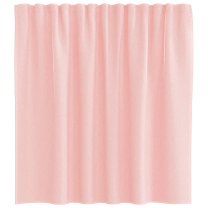 vidaXL Voile Curtains with Loops 2 pcs Pink 140x140 cm