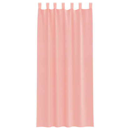 vidaXL Voile Curtains with Loops 2 pcs Pink 140x225 cm