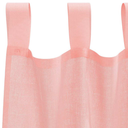vidaXL Voile Curtains with Loops 2 pcs Pink 140x245 cm